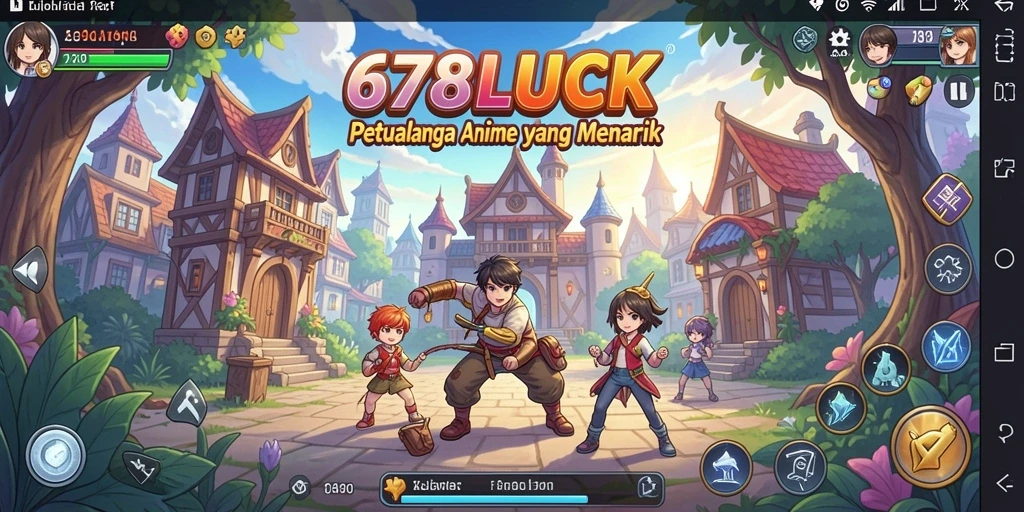 Tampilan gameplay yang menarik dari 678LUCK dengan karakter Anime yang menawan.