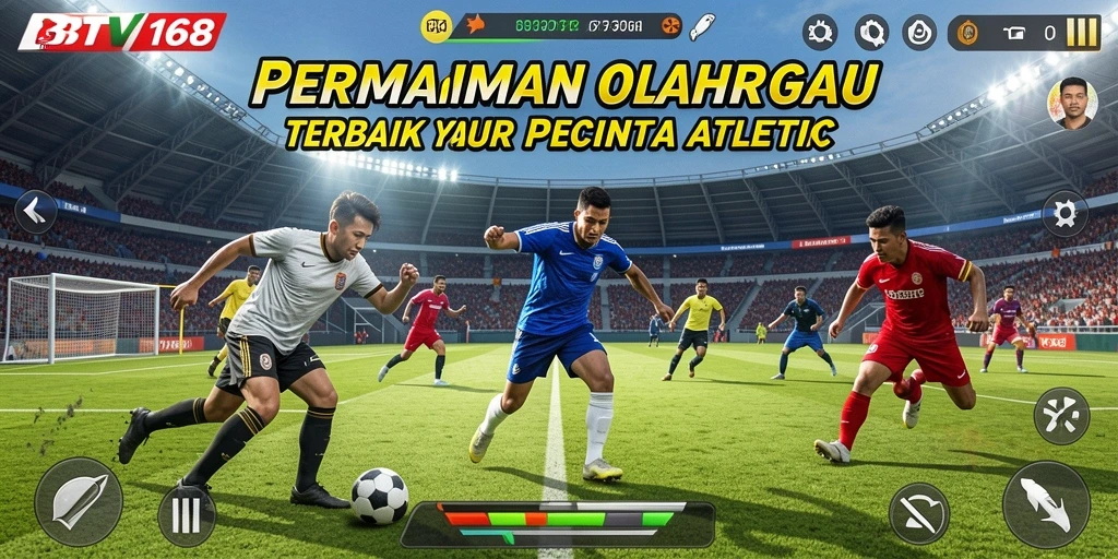 Tampilan utama gameplay BTV168 dengan aksi olahraga yang seru.