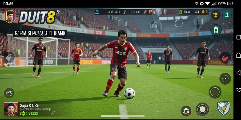 Tampilkan gameplay sepak bola yang mendebarkan di DUIT8.