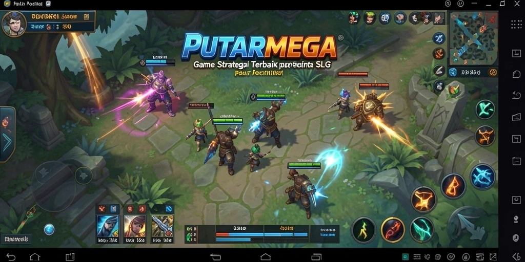 Tampilan gameplay PUTARMEGA yang menantang dan strategis.