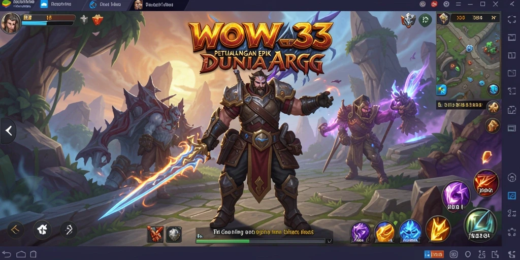 Tampilan gameplay WOW33 yang seru dan mendebarkan dalam pertempuran ARPG.